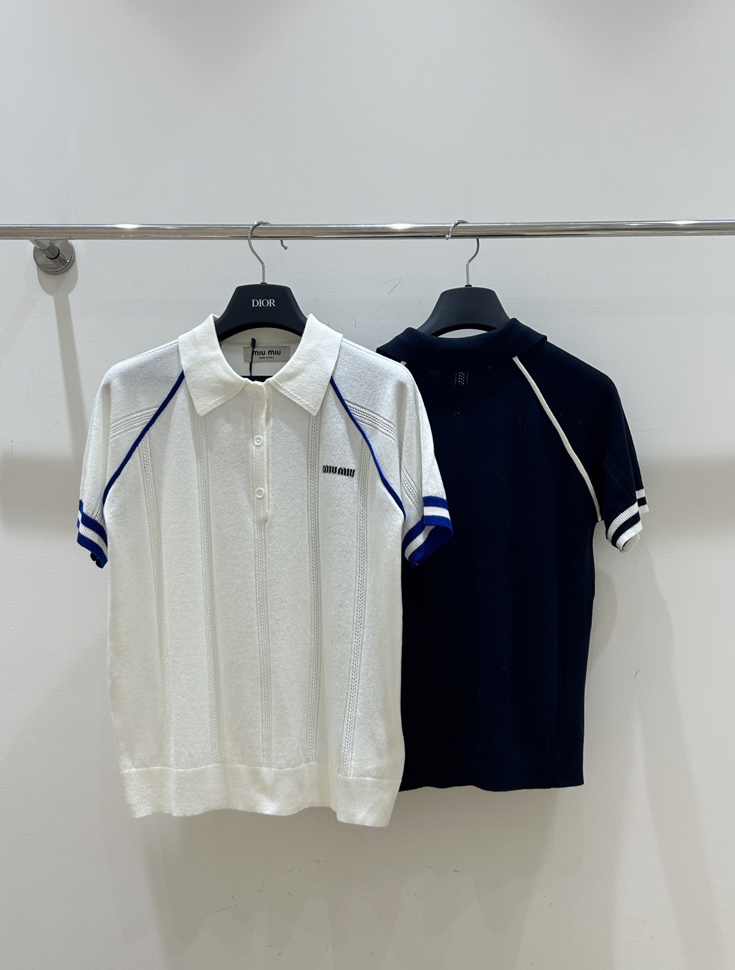 Mi color-block short sleeve polo shirt