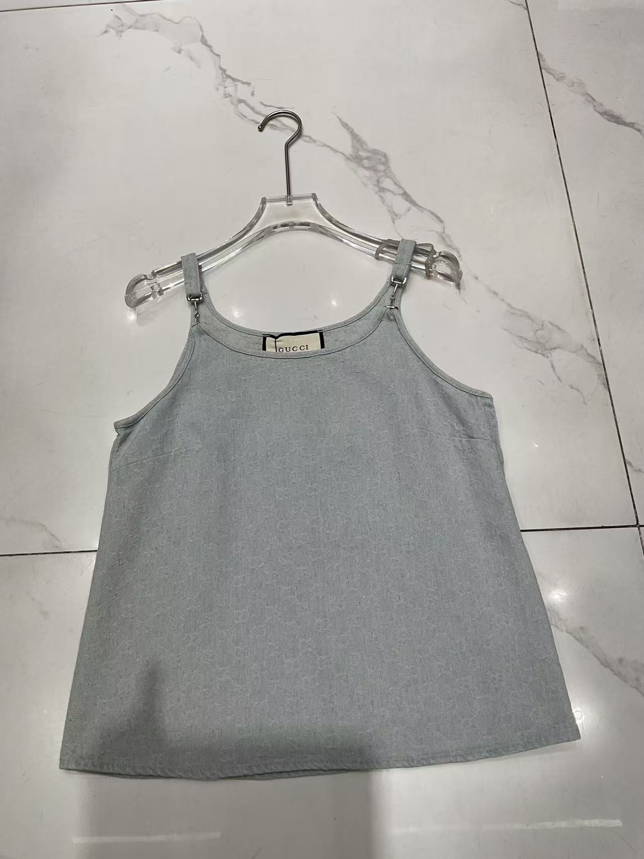 GU 26 Luxury Vintage Monogram Denim Camisole