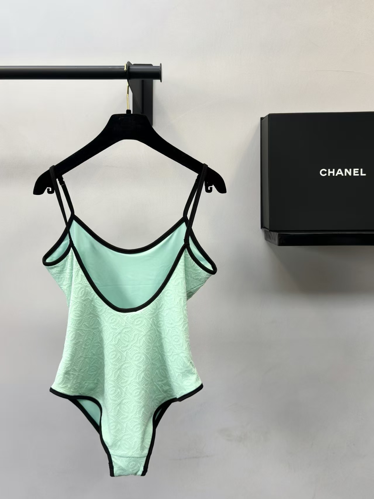Cha new jacquard one-piece swimsuit