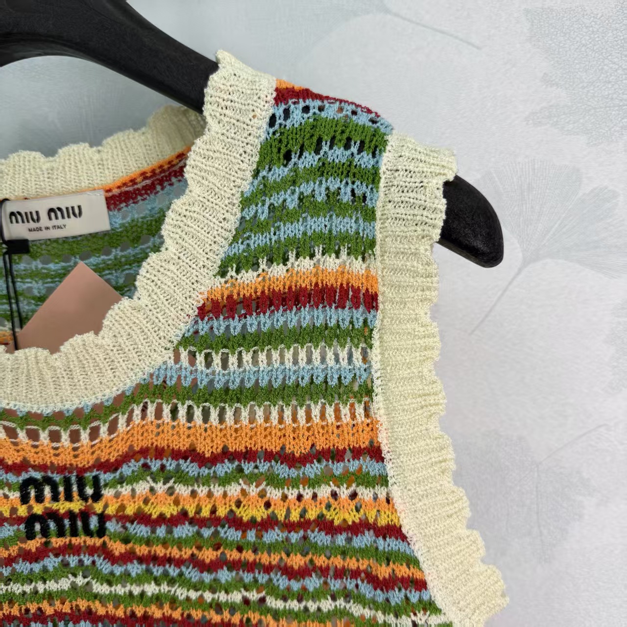 Mi*26 Spring/Summer New Colorful Striped Knit Vest,