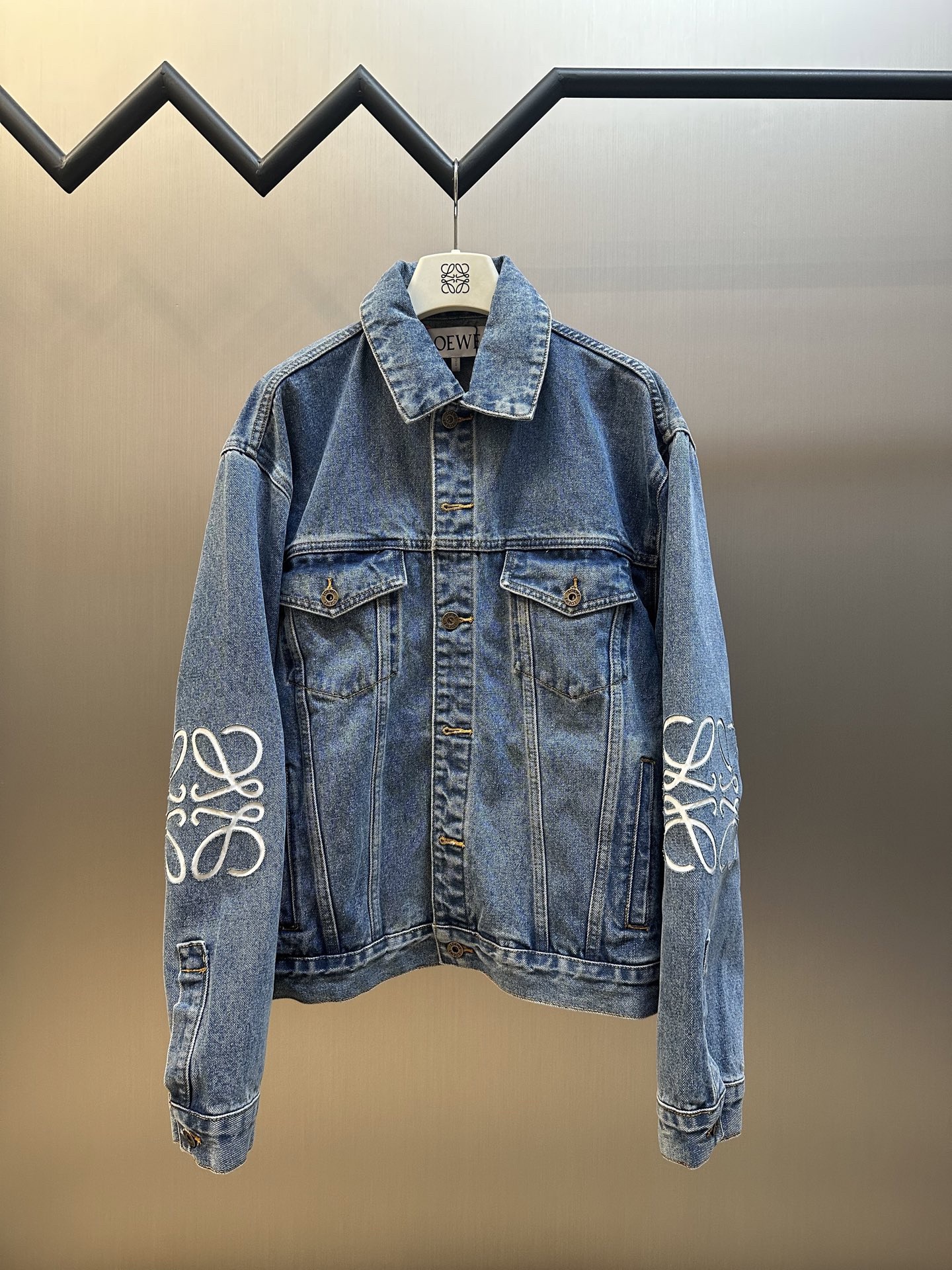 LEW 2025SS Elbow logo denim jacket