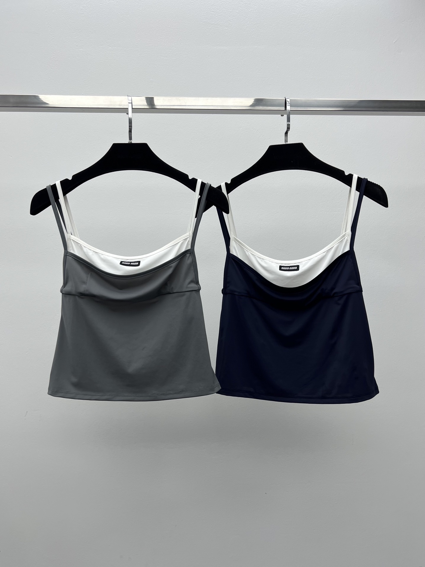 Mi* Fake two-piece slip dress