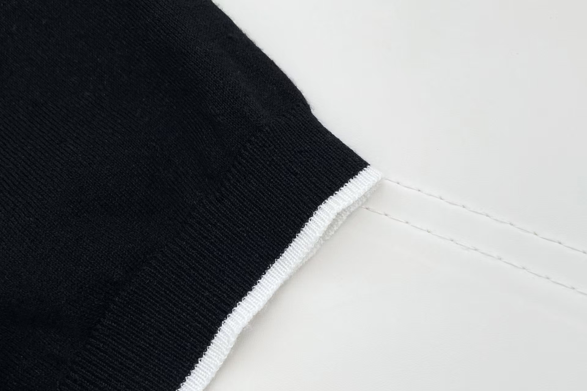 Cha Style Contrast Collar Bow Tie Knit Short Sleeve