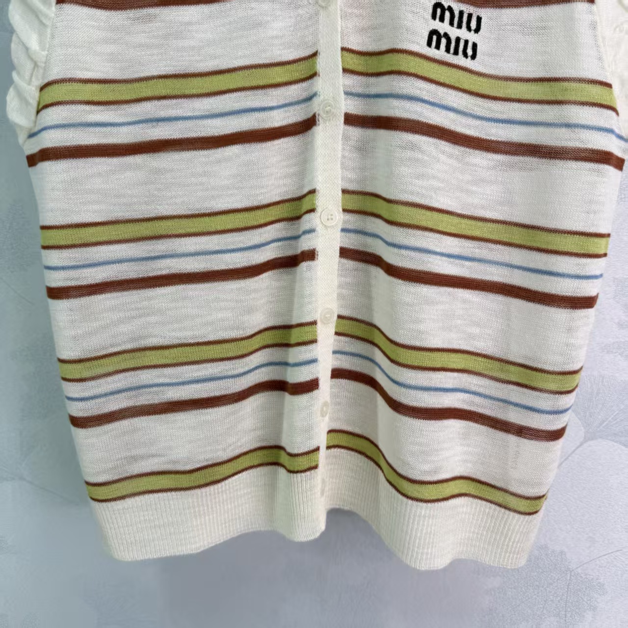 Mi*26 Spring/Summer New Striped Knit Vest,