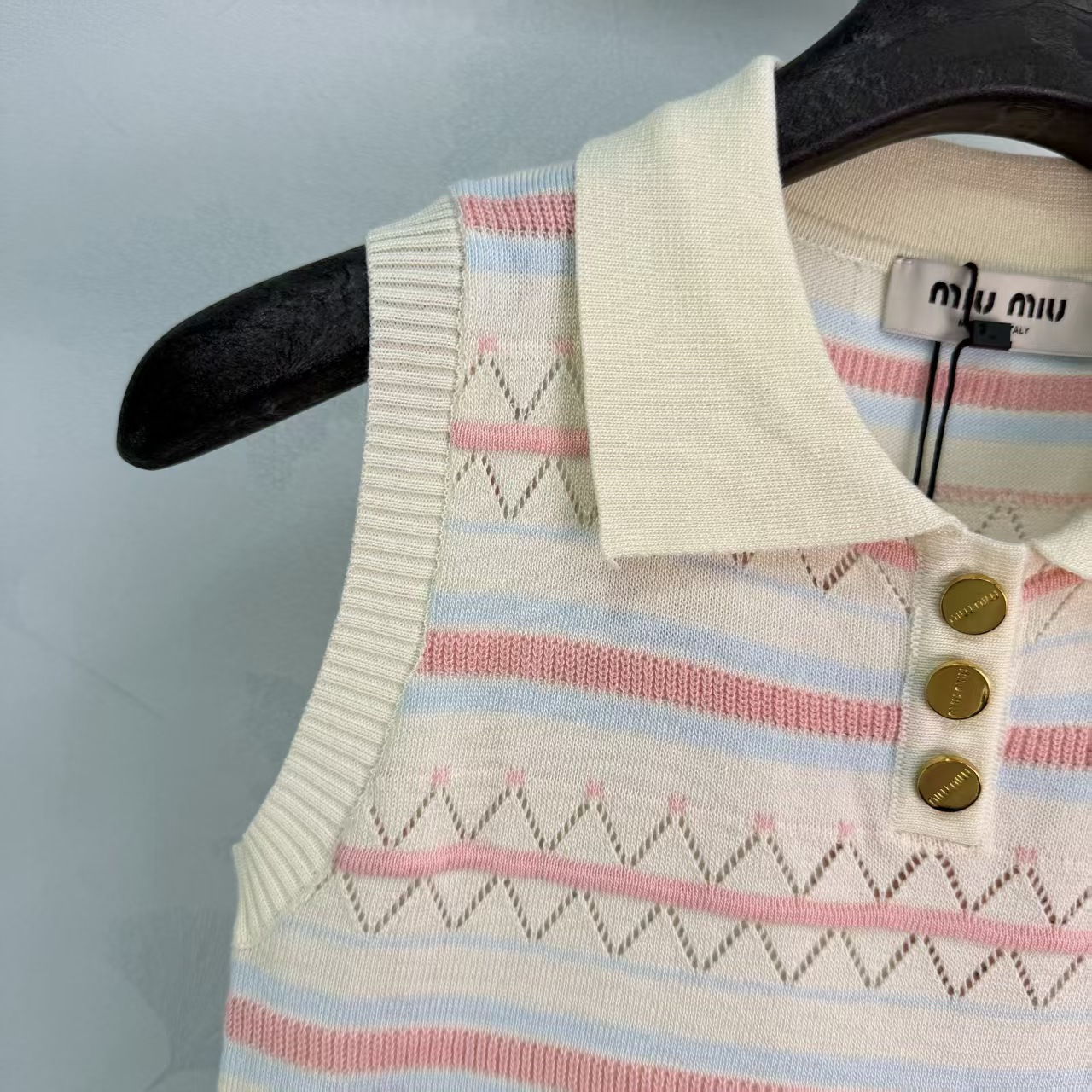 Mi*26 Spring/Summer New Striped Knit Vest