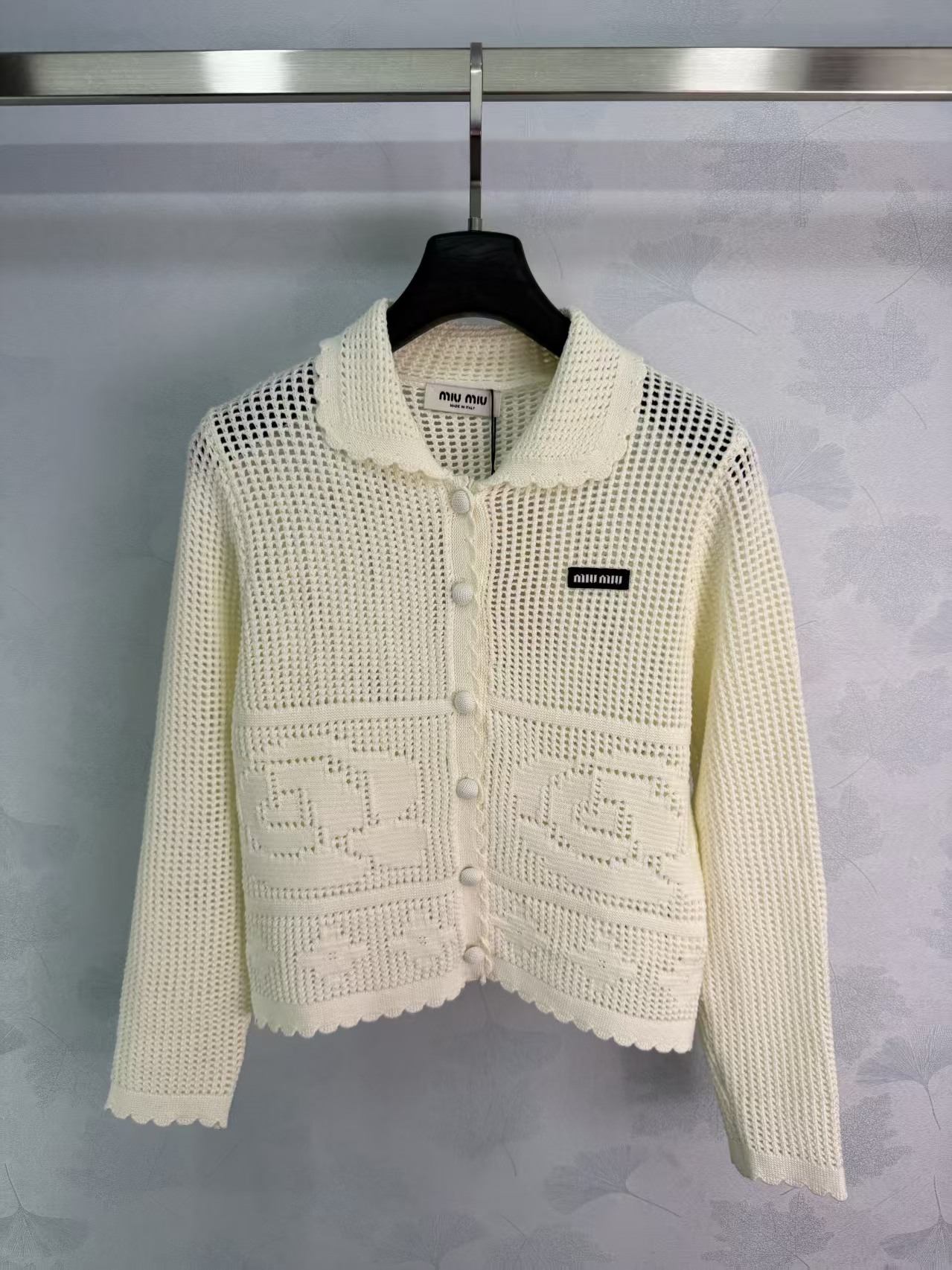 Mi *2026 Spring/Summer Series Rose Hollow KnitCardigan