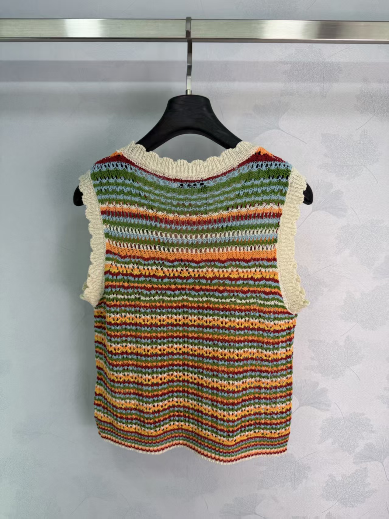 Mi*26 Spring/Summer New Colorful Striped Knit Vest,