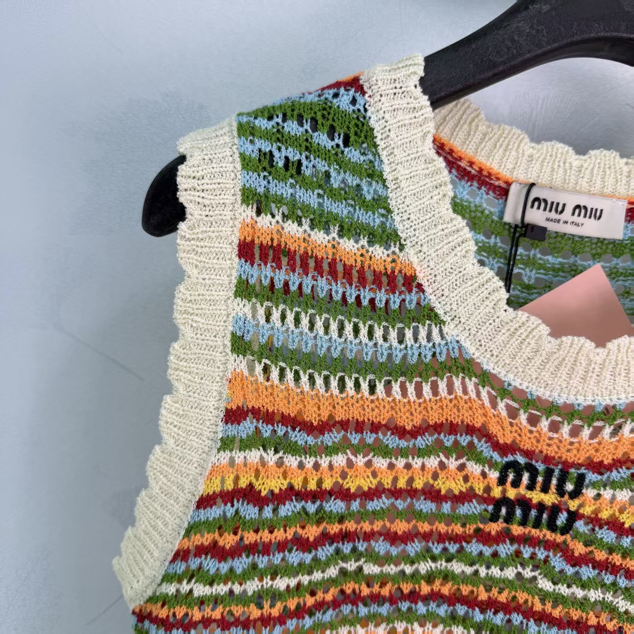Mi*26 Spring/Summer New Colorful Striped Knit Vest,