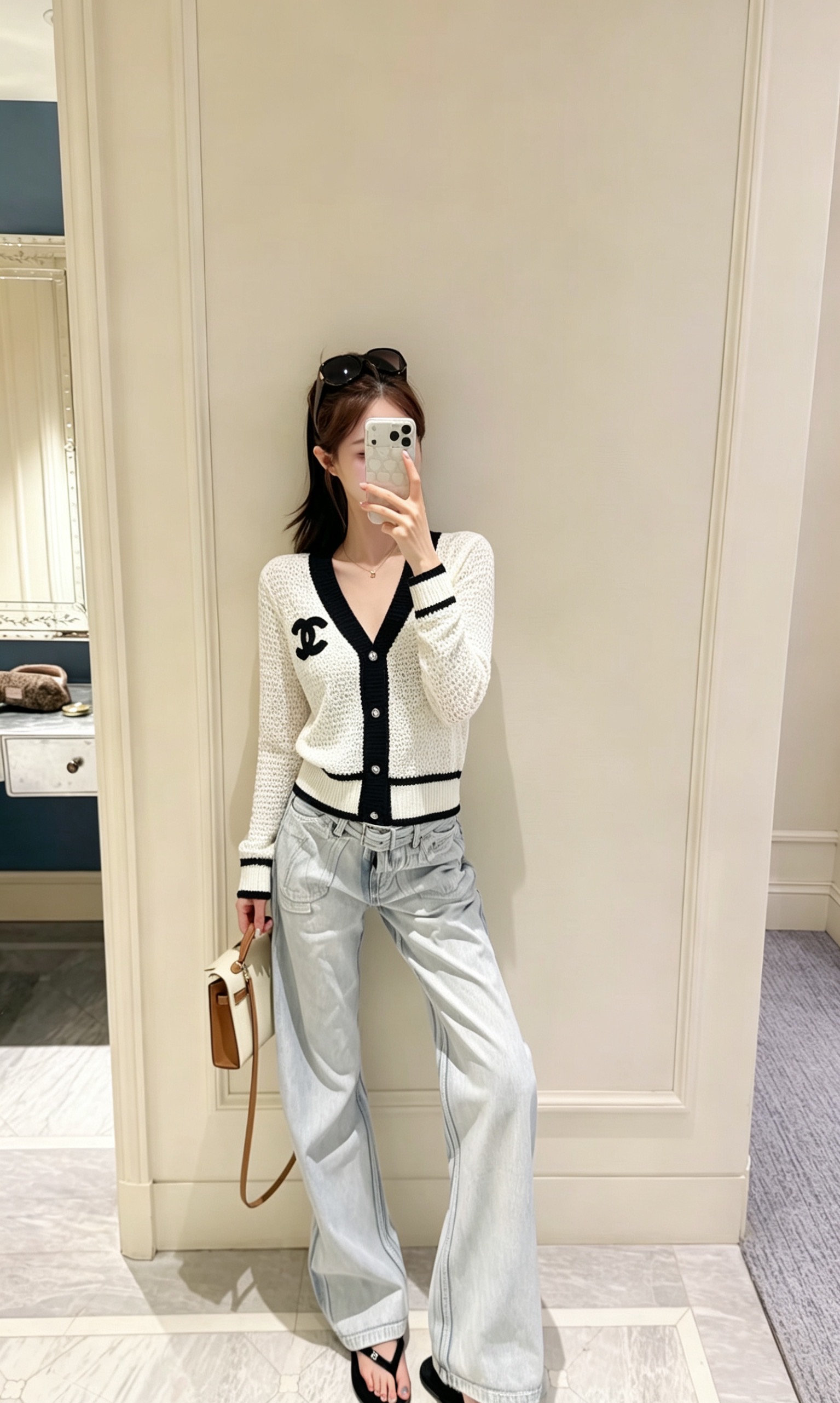 Cha Block Knitted Cardigan