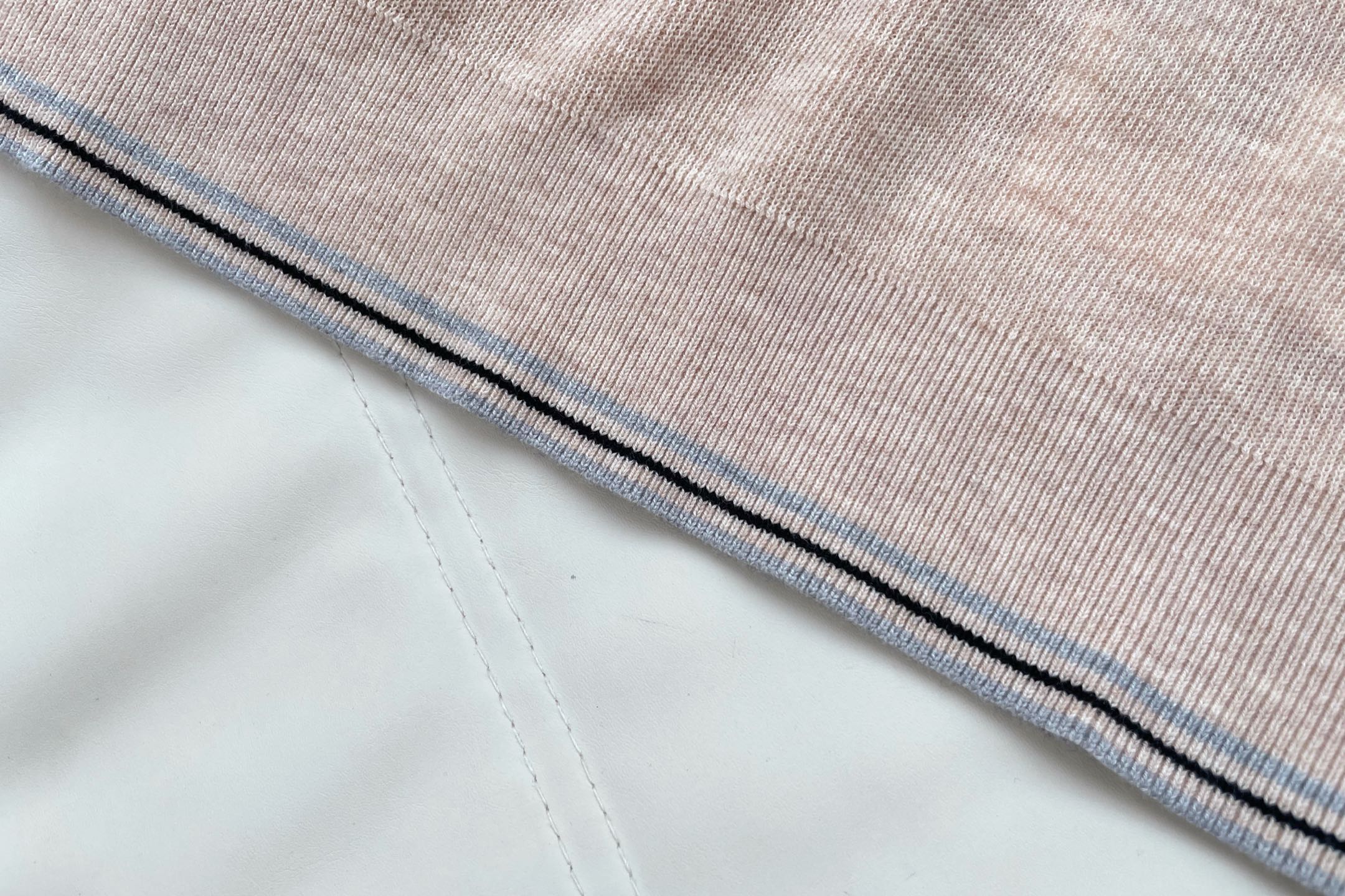 Mi short-sleeved knitted polo shirt