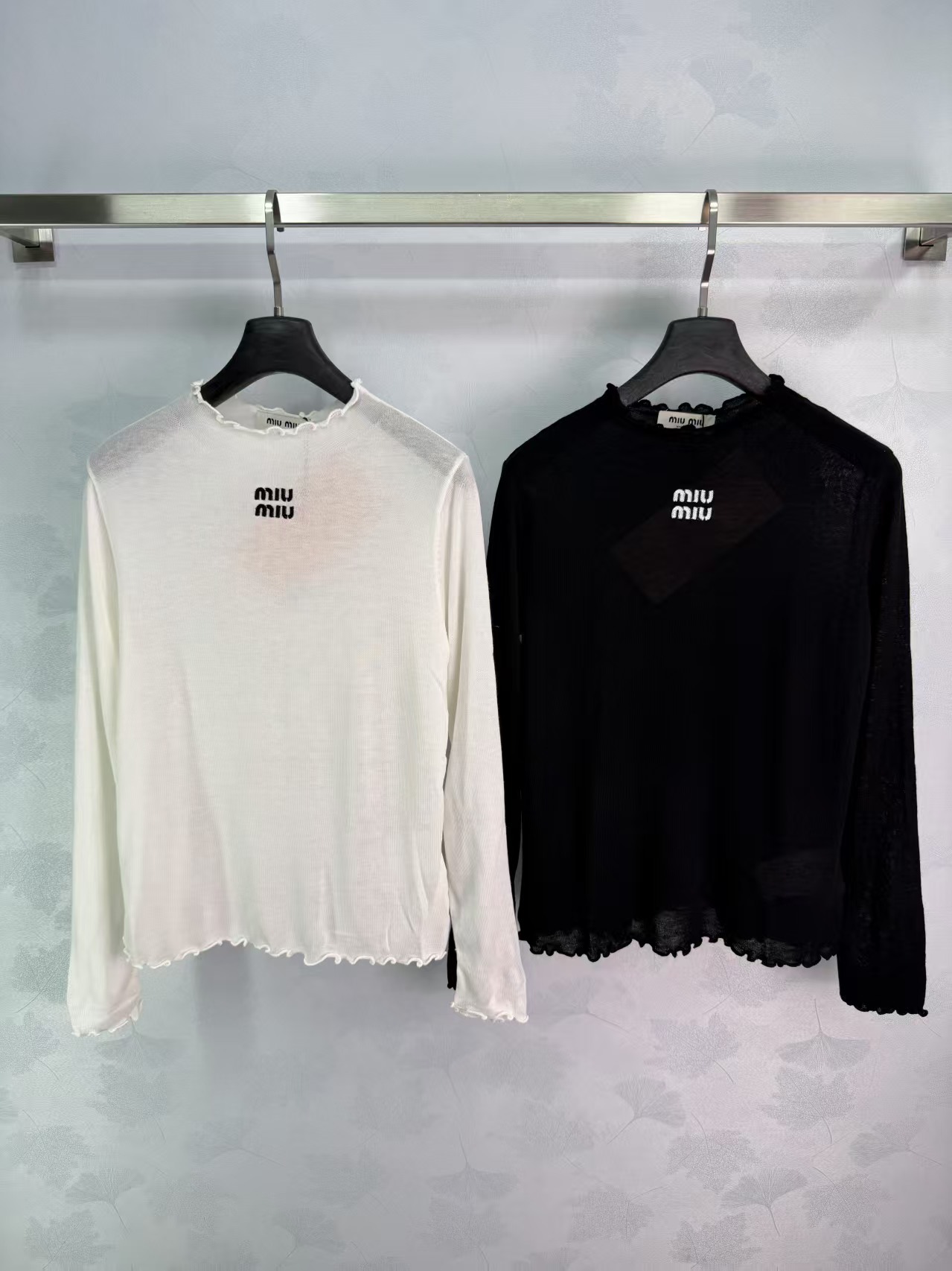 Mi* 2026 Early Autumn New Style Lettuce-edge Knit Long Sleeve Top!