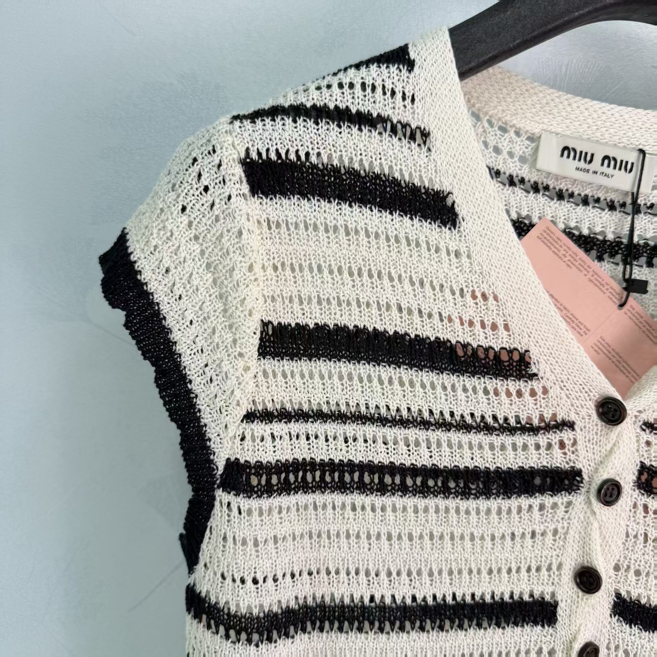 Mi*26 Spring/Summer New Striped Knit Cardigan