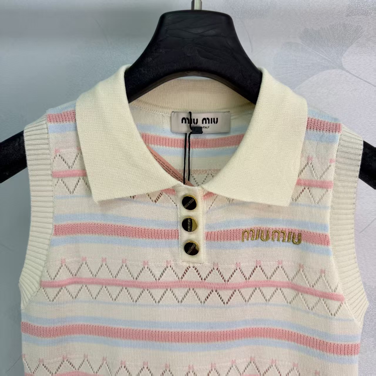 Mi*26 Spring/Summer New Striped Knit Vest