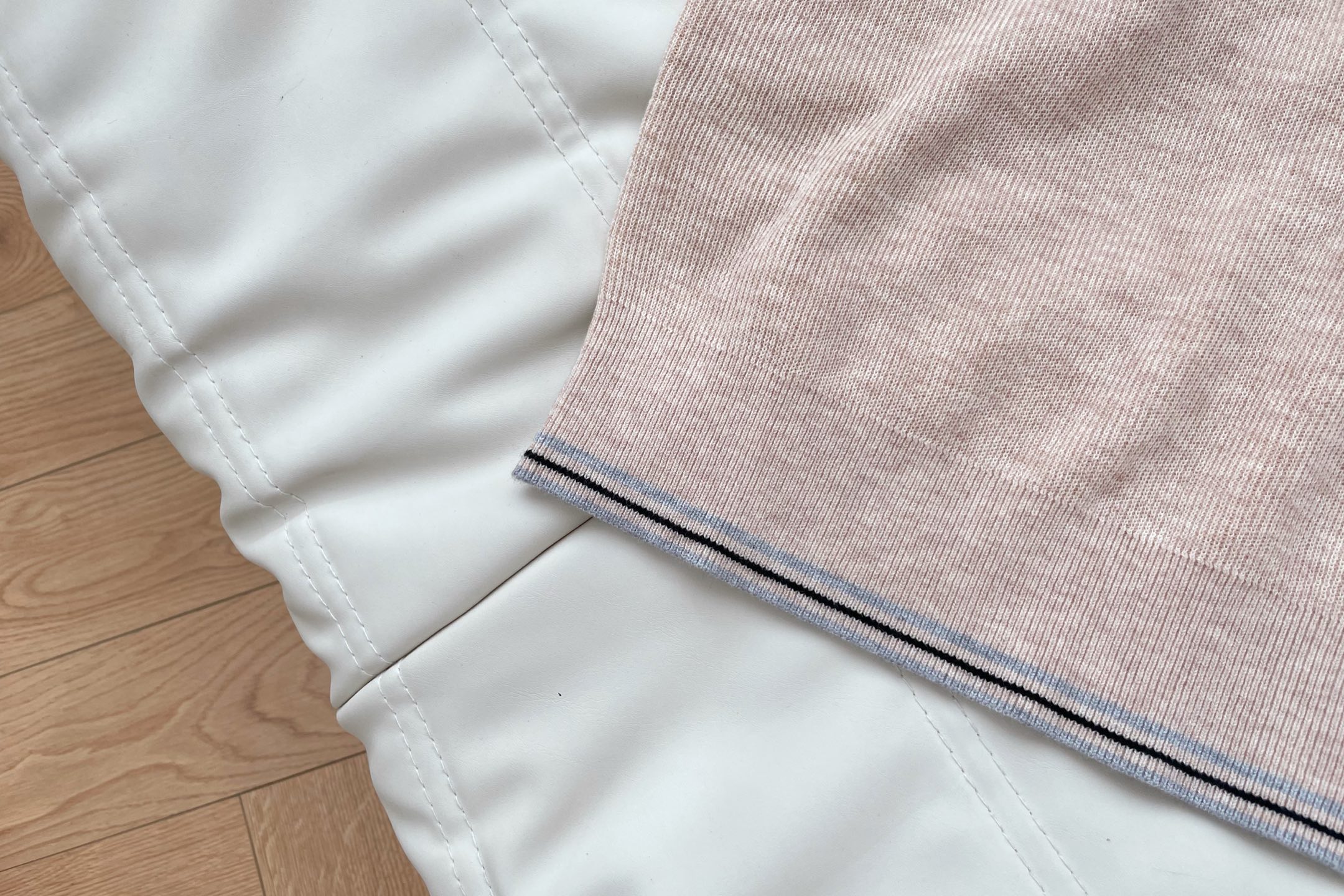 Mi short-sleeved knitted polo shirt