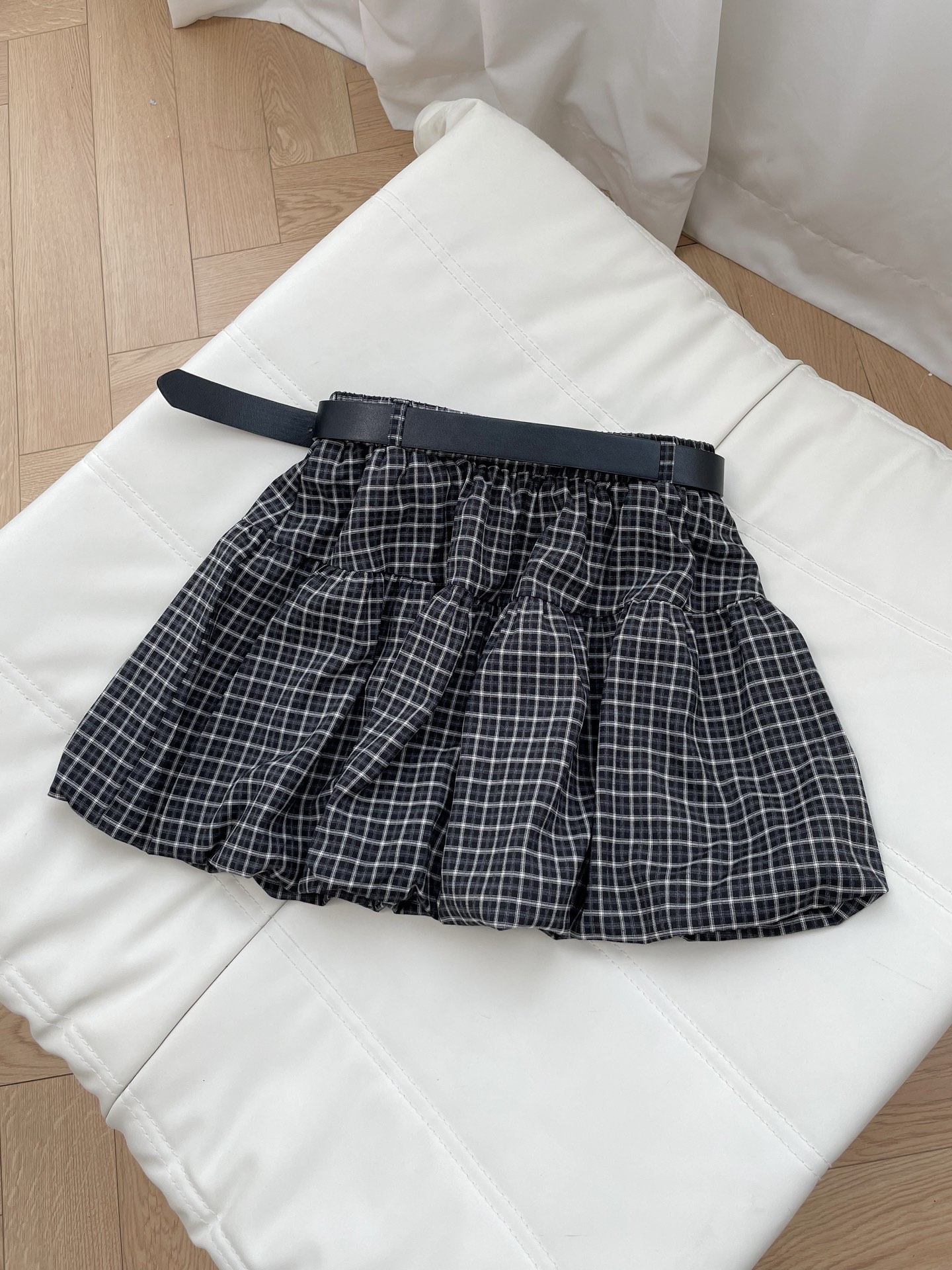 Mi-style tulip puffy Mi skirt