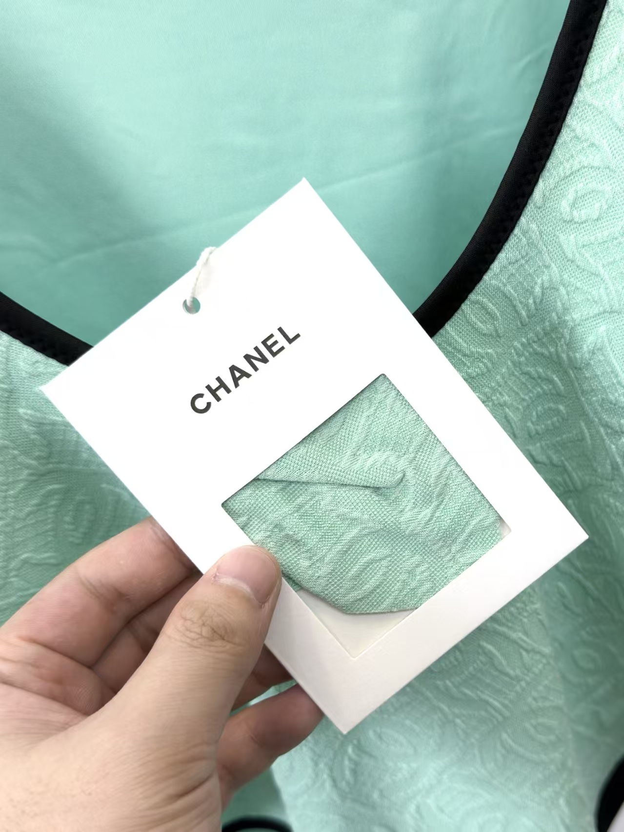 Cha new jacquard one-piece swimsuit