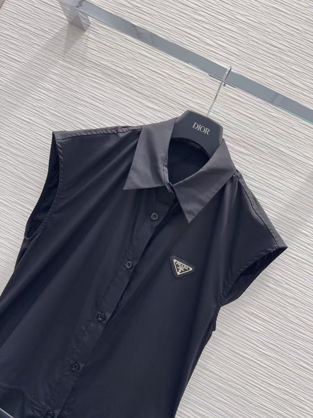 PR 26 Sleeveless Belted Shirt Mini Dress