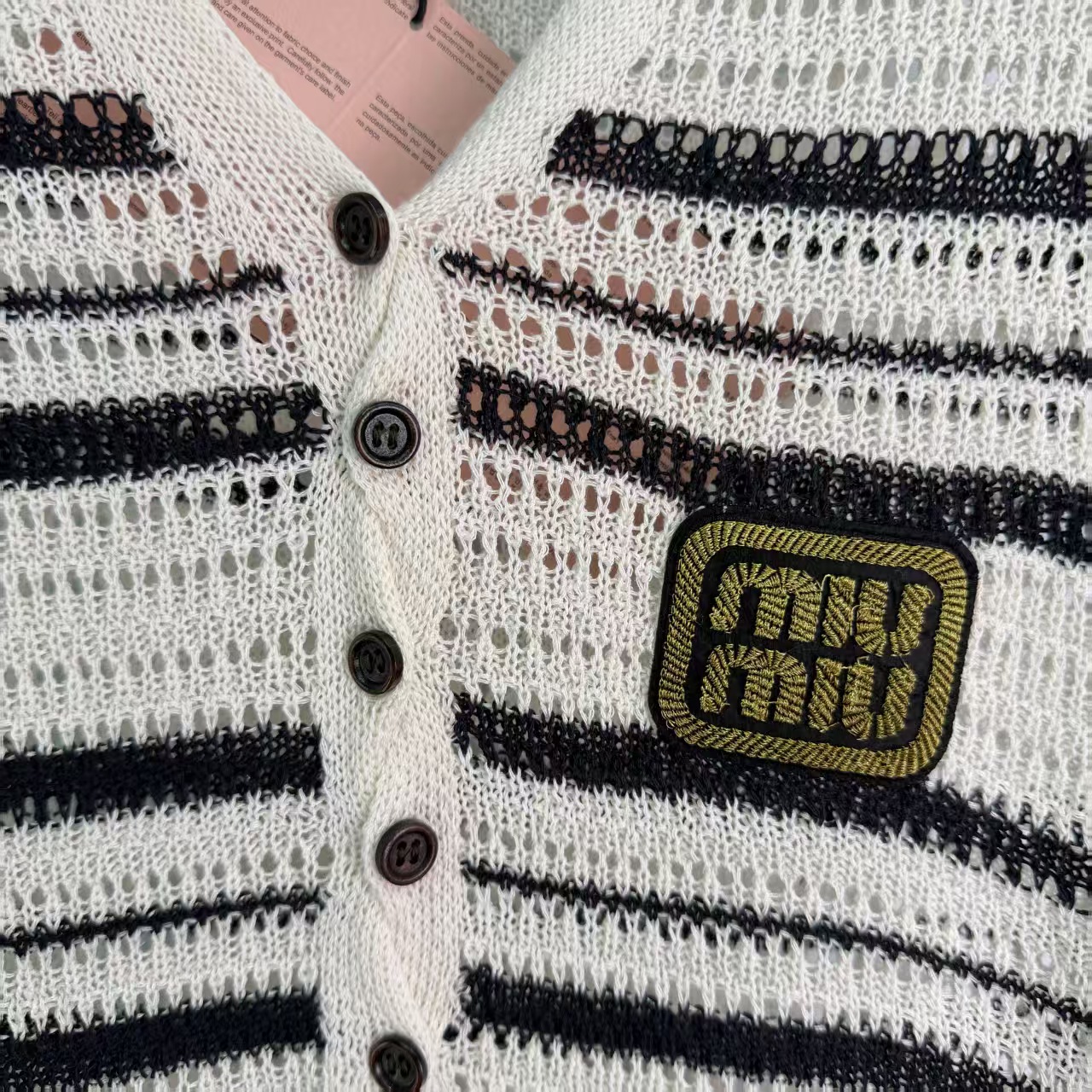 Mi*26 Spring/Summer New Striped Knit Cardigan