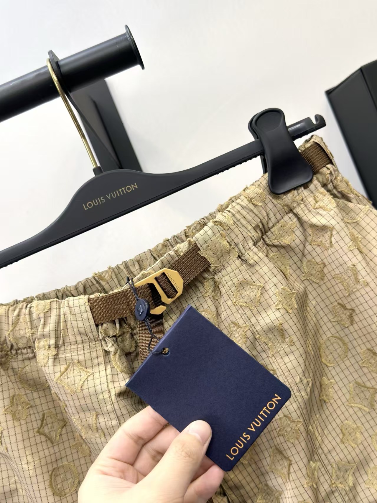 LO New Plaid Jacquard Casua Shorts