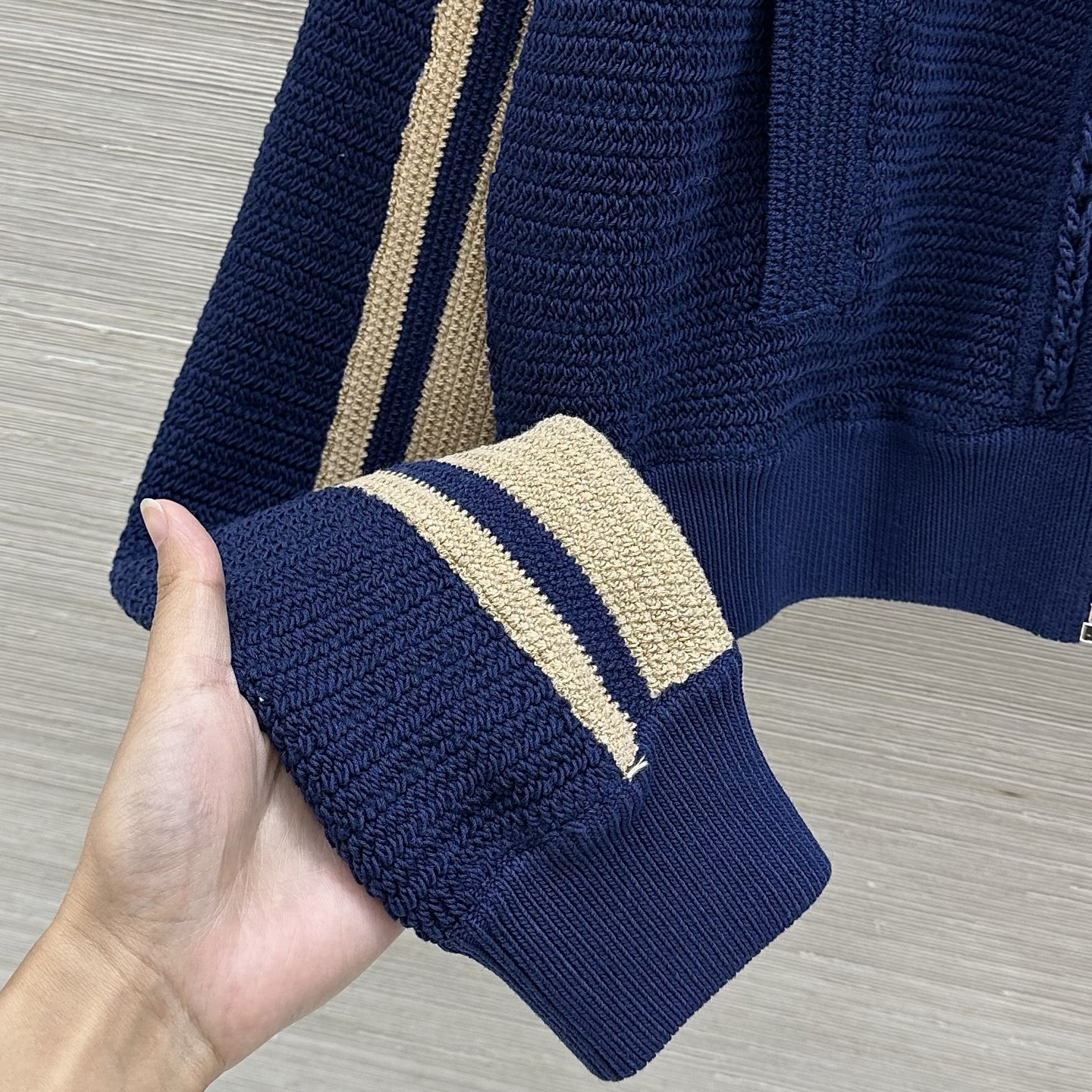 Mi 26 Spring/Summer new arrival, crochet design knitted sportsjacket