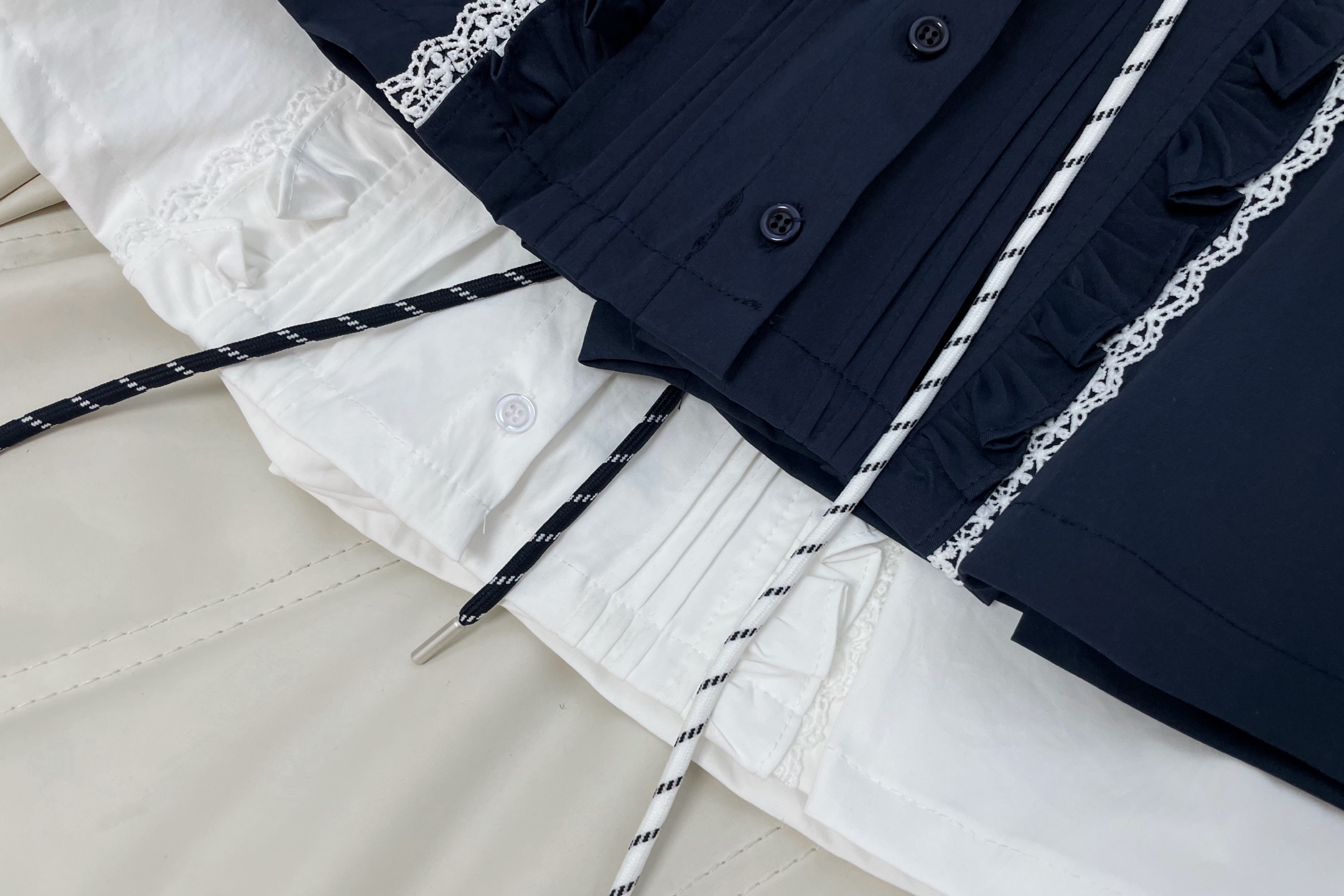 Mi Ruffled Drawstring Skirt