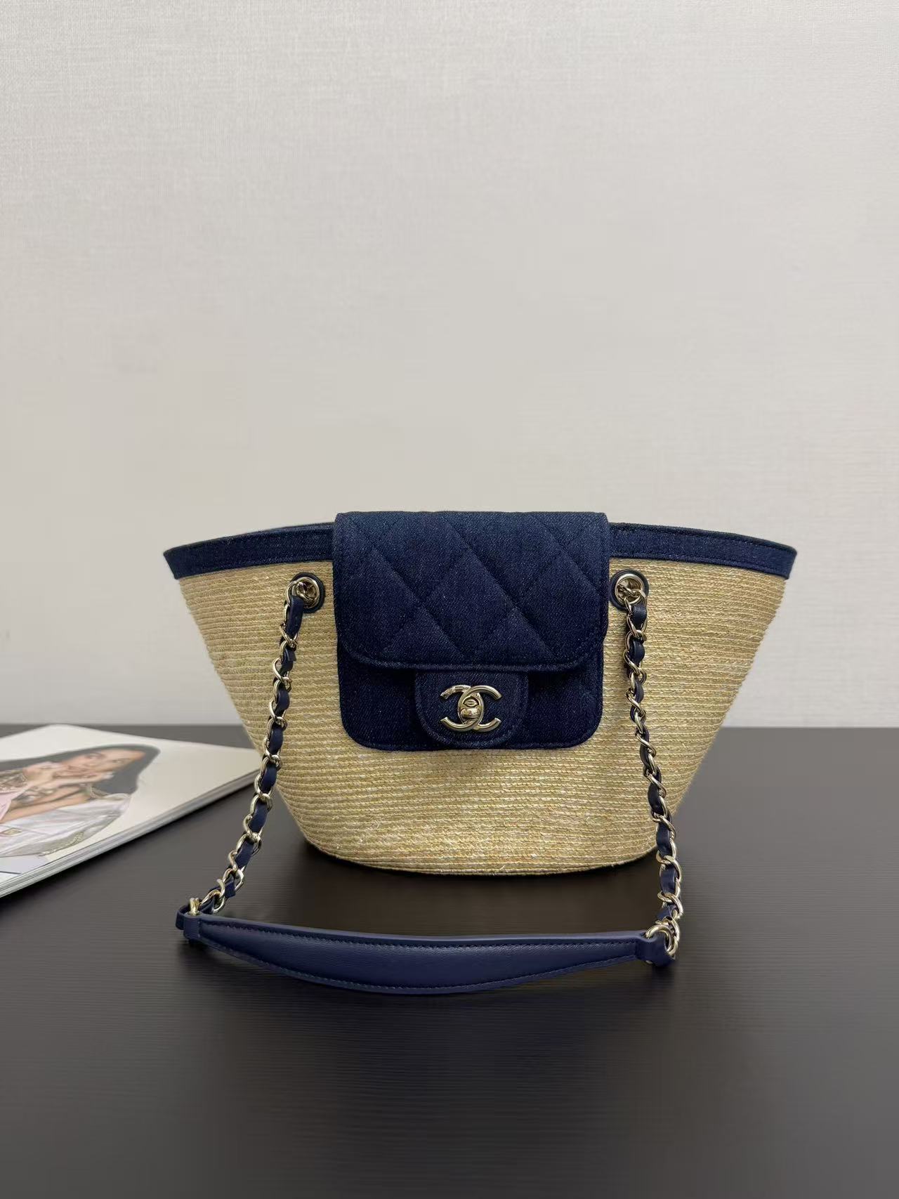 CC26SS Early Summer New Small Straw Basket Bag