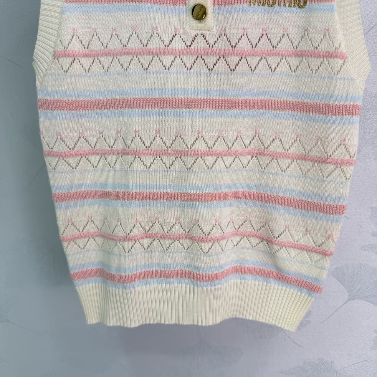 Mi*26 Spring/Summer New Striped Knit Vest