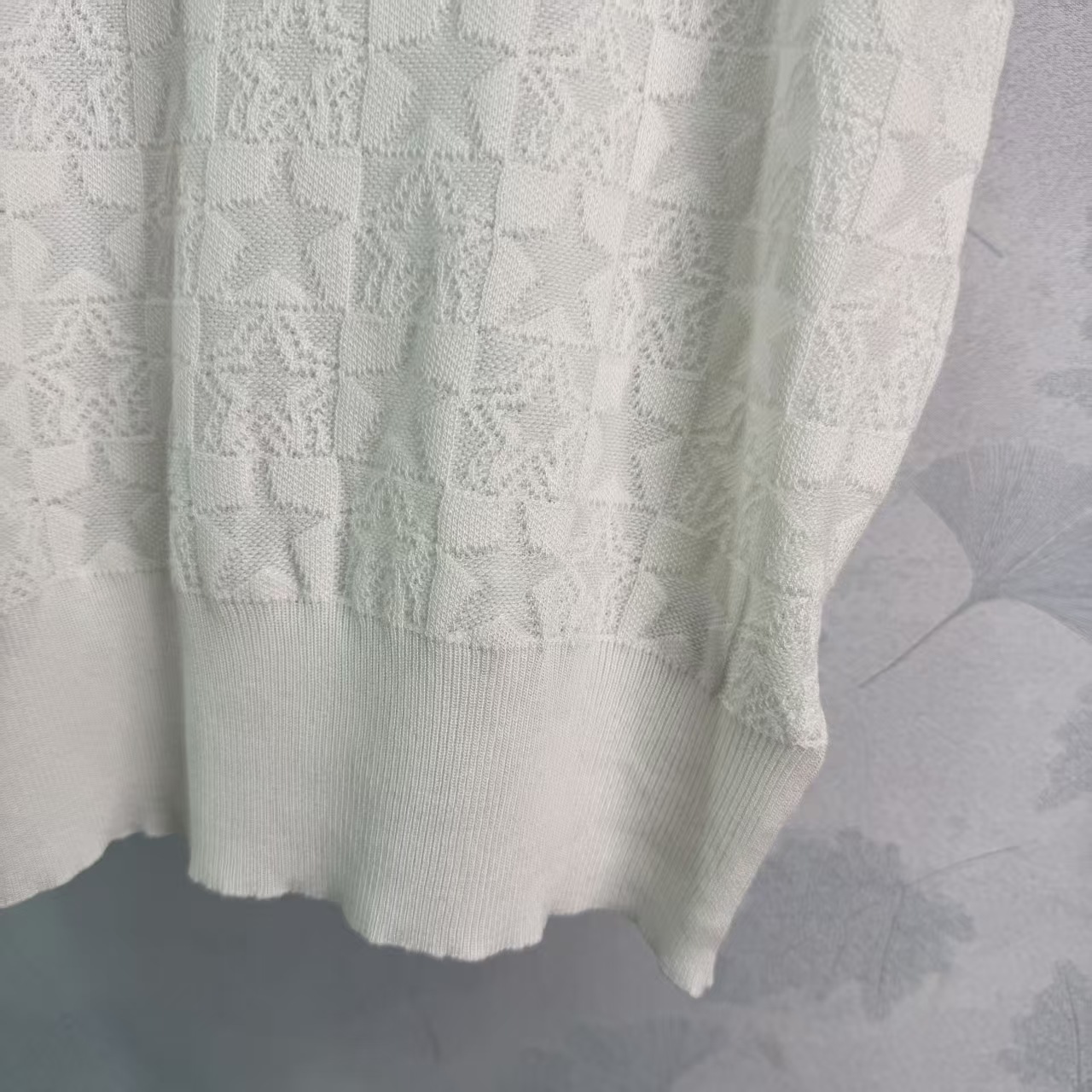 Di* 2026 Spring/Summer New Star Jacquard PatternKnitted Short Sleeve