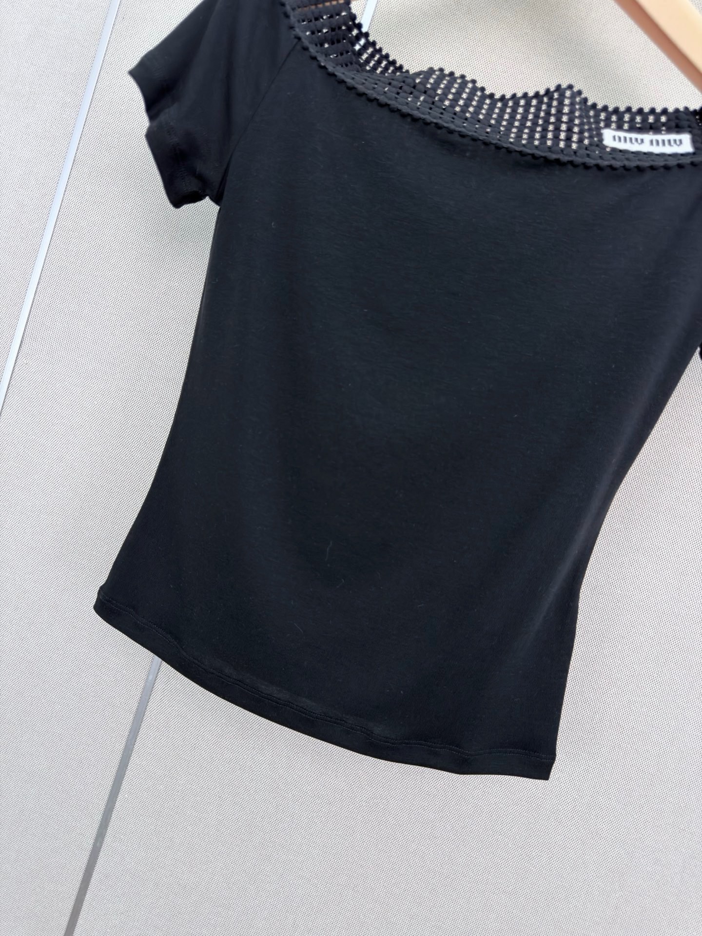 Mi* New Off-shoulder Tencel Acetate Tee