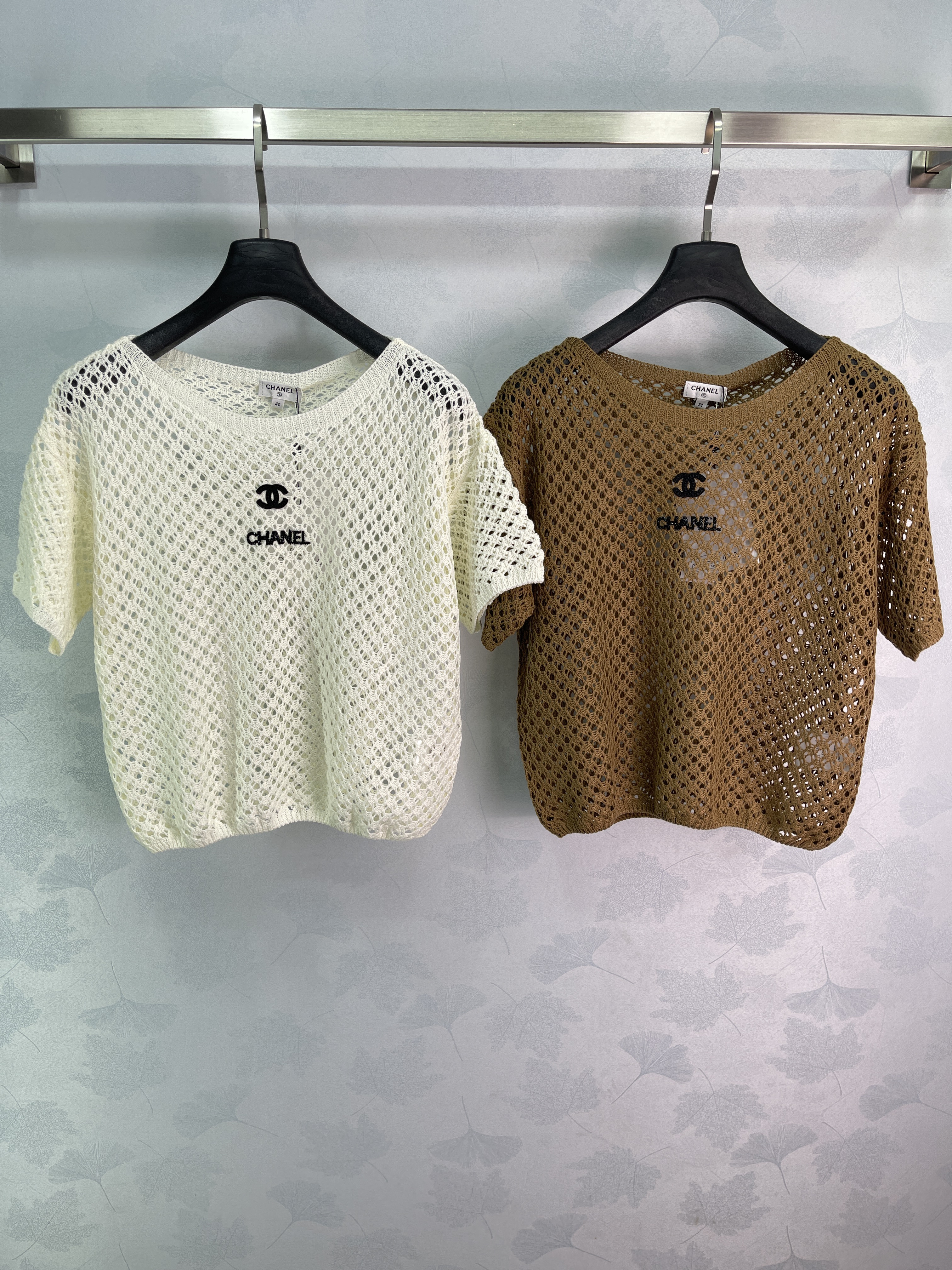 Cha* 2026 Spring/Summer New Hollow Knit Short Sleeve