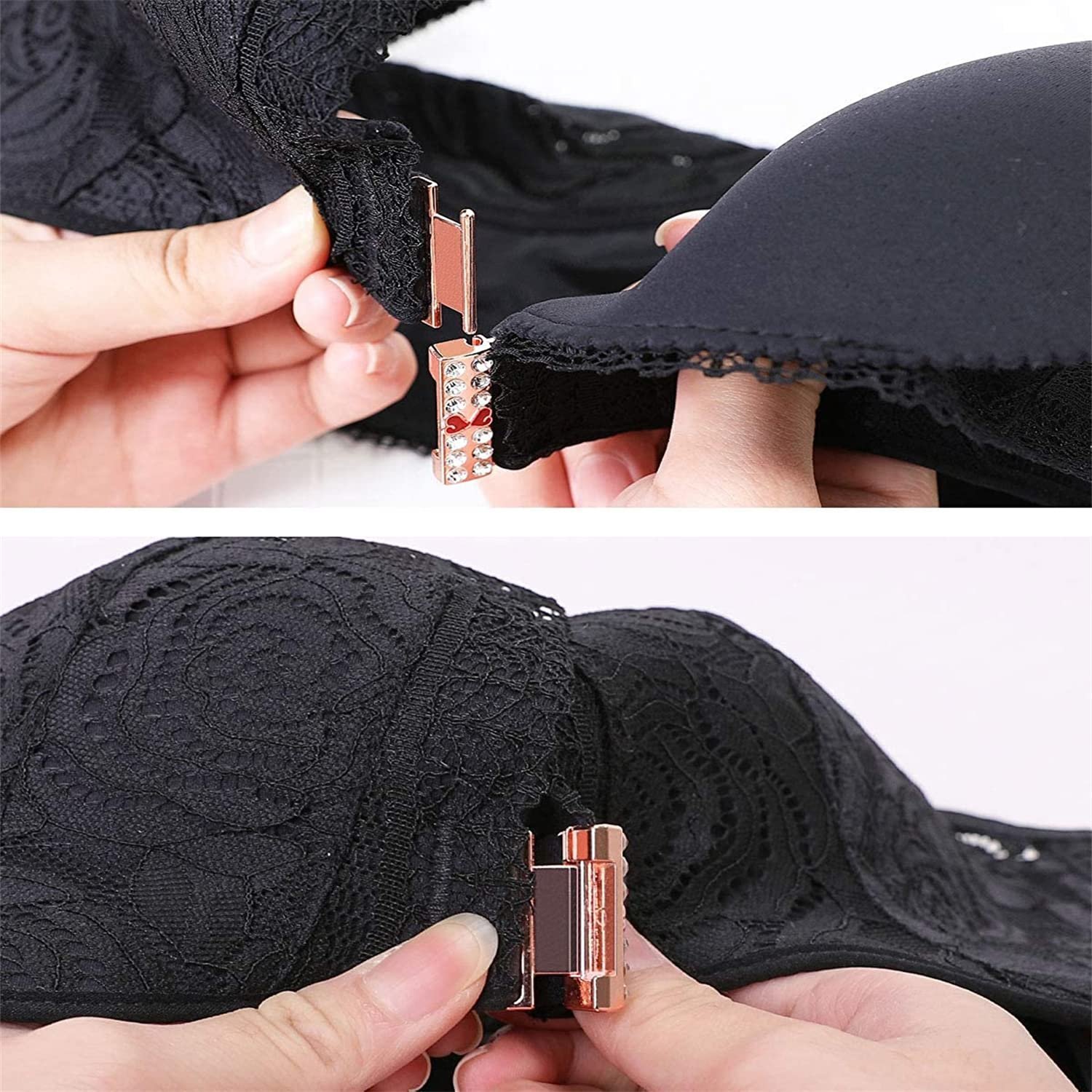 Plus Size Rose Front Closure Lace Comfy Bras(Size runs the same as regular bras)