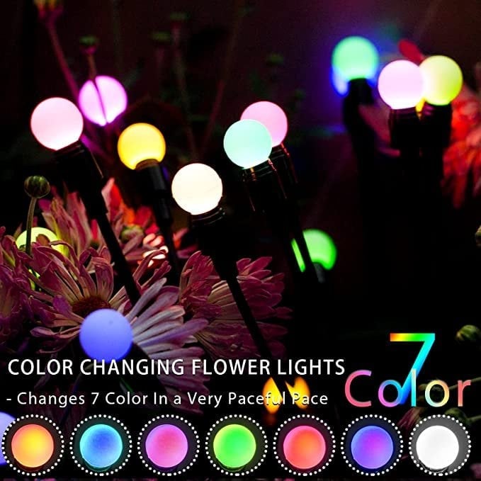 Christmas promotion🔥 IP65 Waterproof Solar Powered Firefly Garden Light(Buy 6 Free Shipping)
