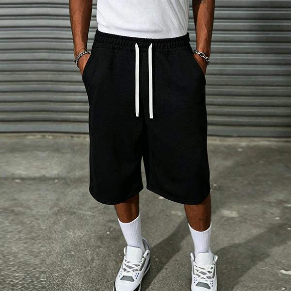Casual men's cotton shorts, fashionable summer men's clothing, comfortable daily street wear