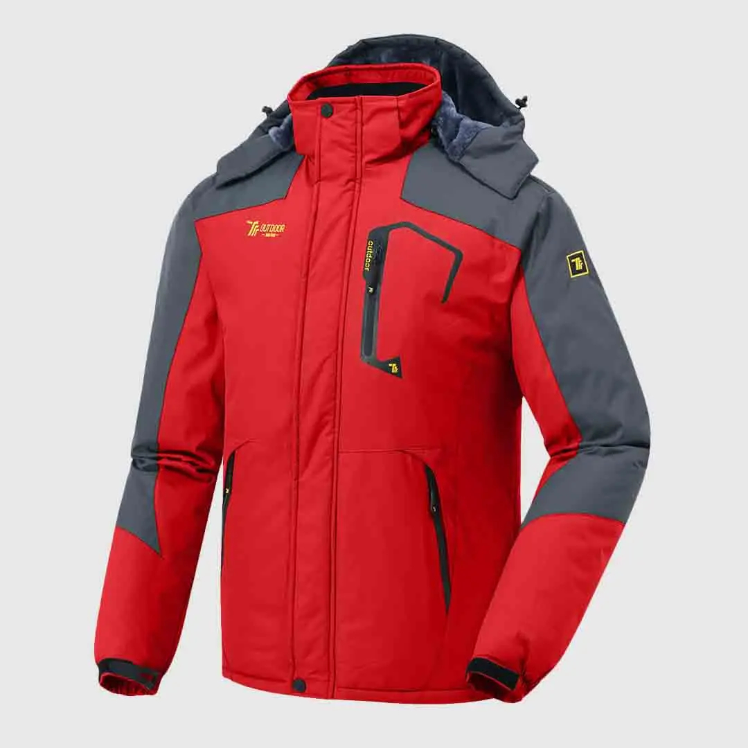 GOPUNE Men's Waterproof Insulated Ski Snow Jacket Big & Tall Sizes