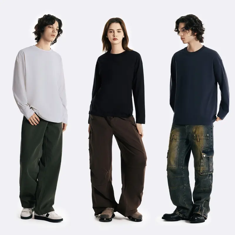 MIDMX Unisex Vintage Cotton Long Sleeve T-Shirt