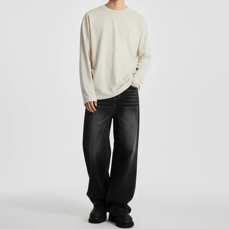 MIDMX Unisex Vintage Cotton Long Sleeve T-Shirt