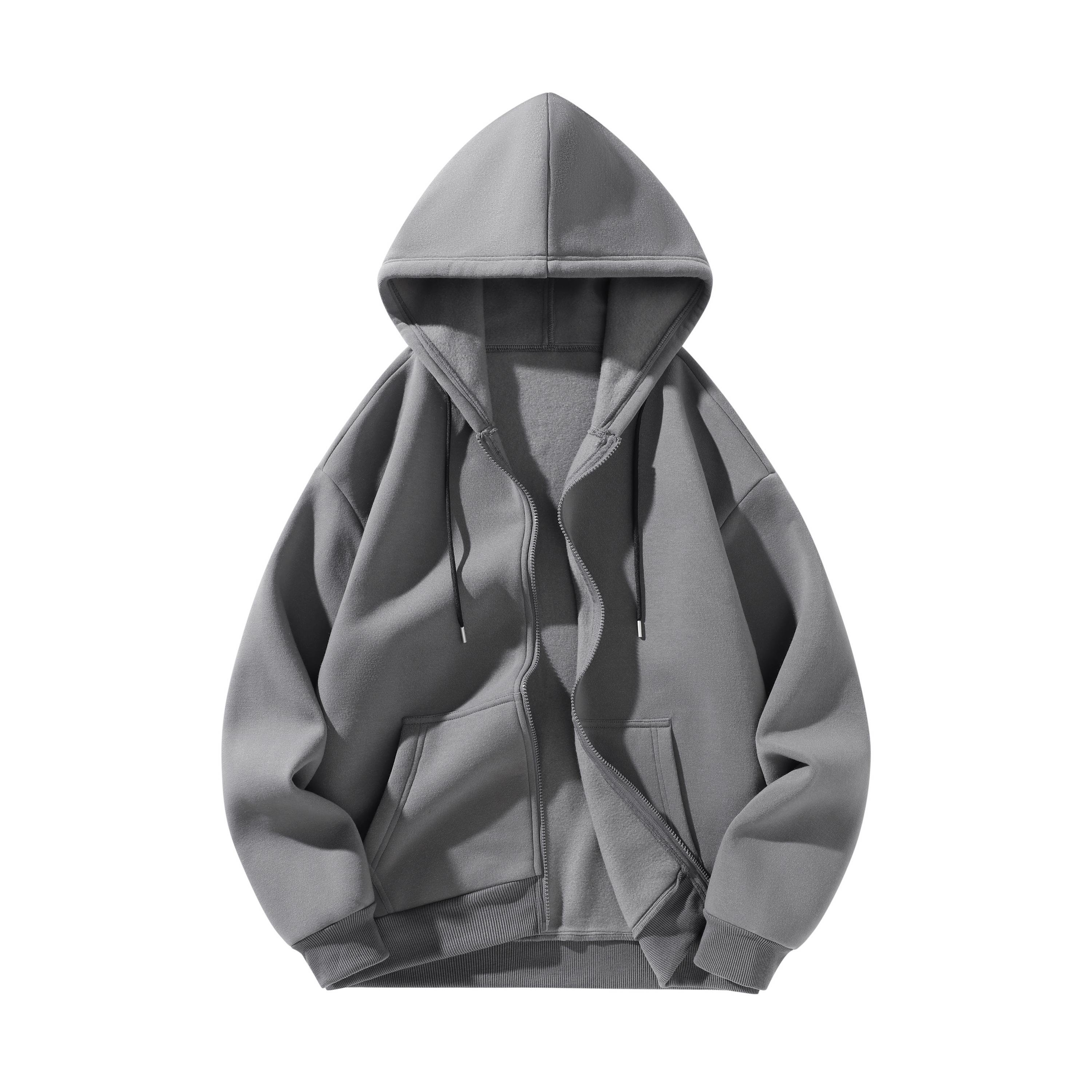 Men's 4-Pack Minimalist Vintage Zip-Up Hoodies - Oversized Loose Skater Menswear, Casual Sporty Stylish All-Seasons Athletic Sweatshirts Outerwear Basics