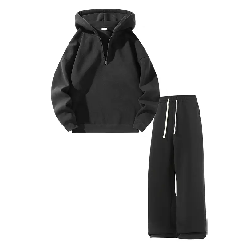 Men's Vintage Knitted Tracksuit Set, Fitted