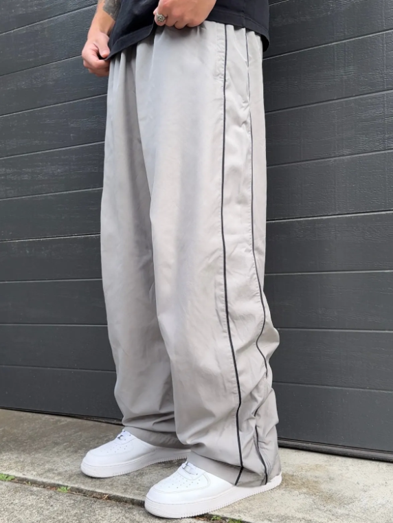  RARE Vintage Track Pants Grey| Y2K 2000s