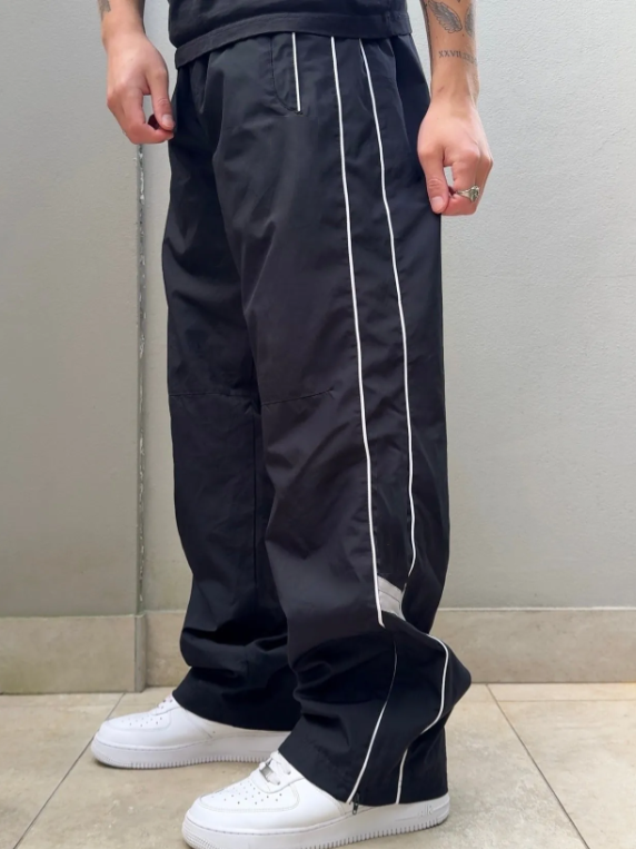  SUPER RARE Vintage Track Pants Black| Y2K 2000s