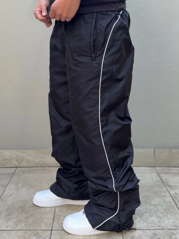  SUPER RARE Vintage Track Pants Black| Y2K 2000s