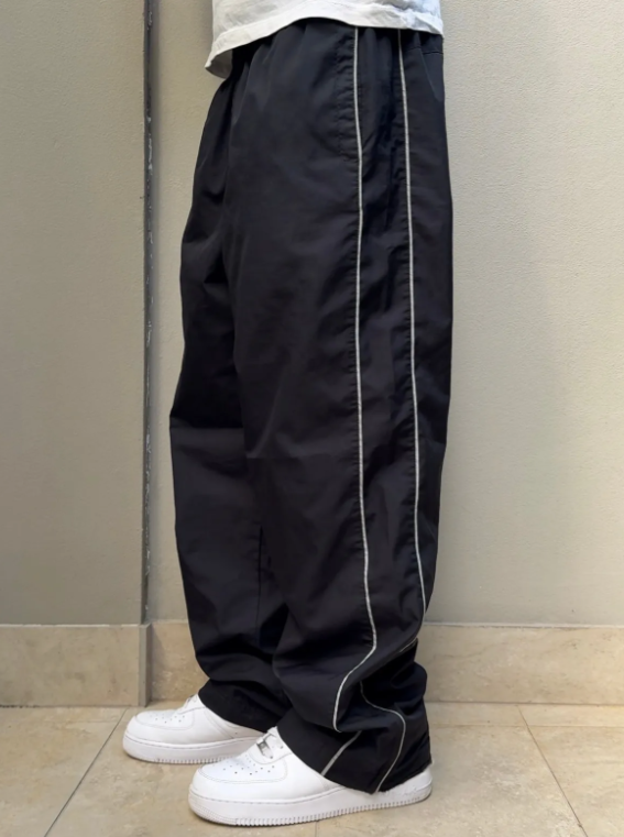  RARE Vintage Track Pants Black| Y2K 2000s