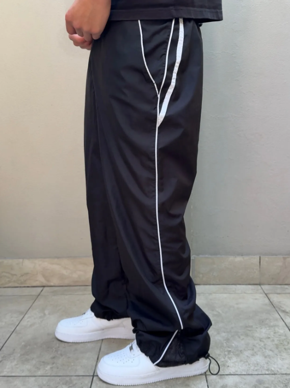  SUPER RARE Vintage Track Pants Black| Y2K 2000s