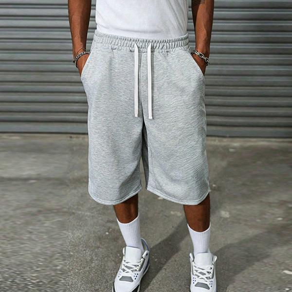 Casual men's cotton shorts, fashionable summer men's clothing, comfortable daily street wear