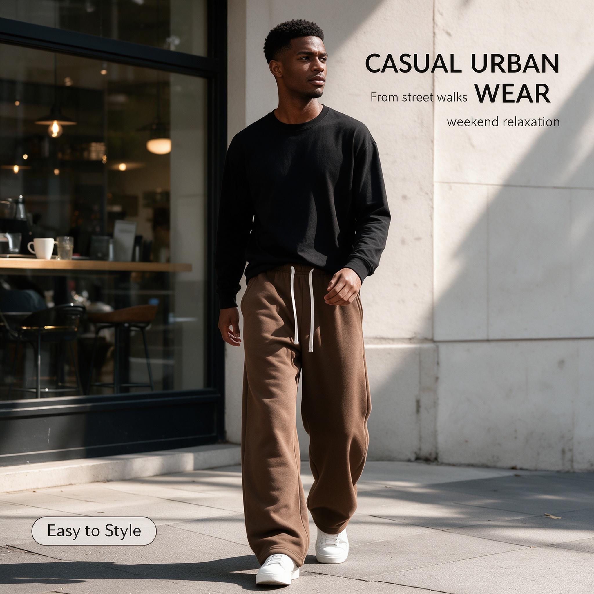 4-Pack Fall & Winter Styles Ultra-Soft Wide-Leg Sweatpants | Breathable athletic pants for basketball, running, and gym