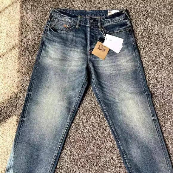 Evisu Cherry Blossom pink embroidered denim jeans