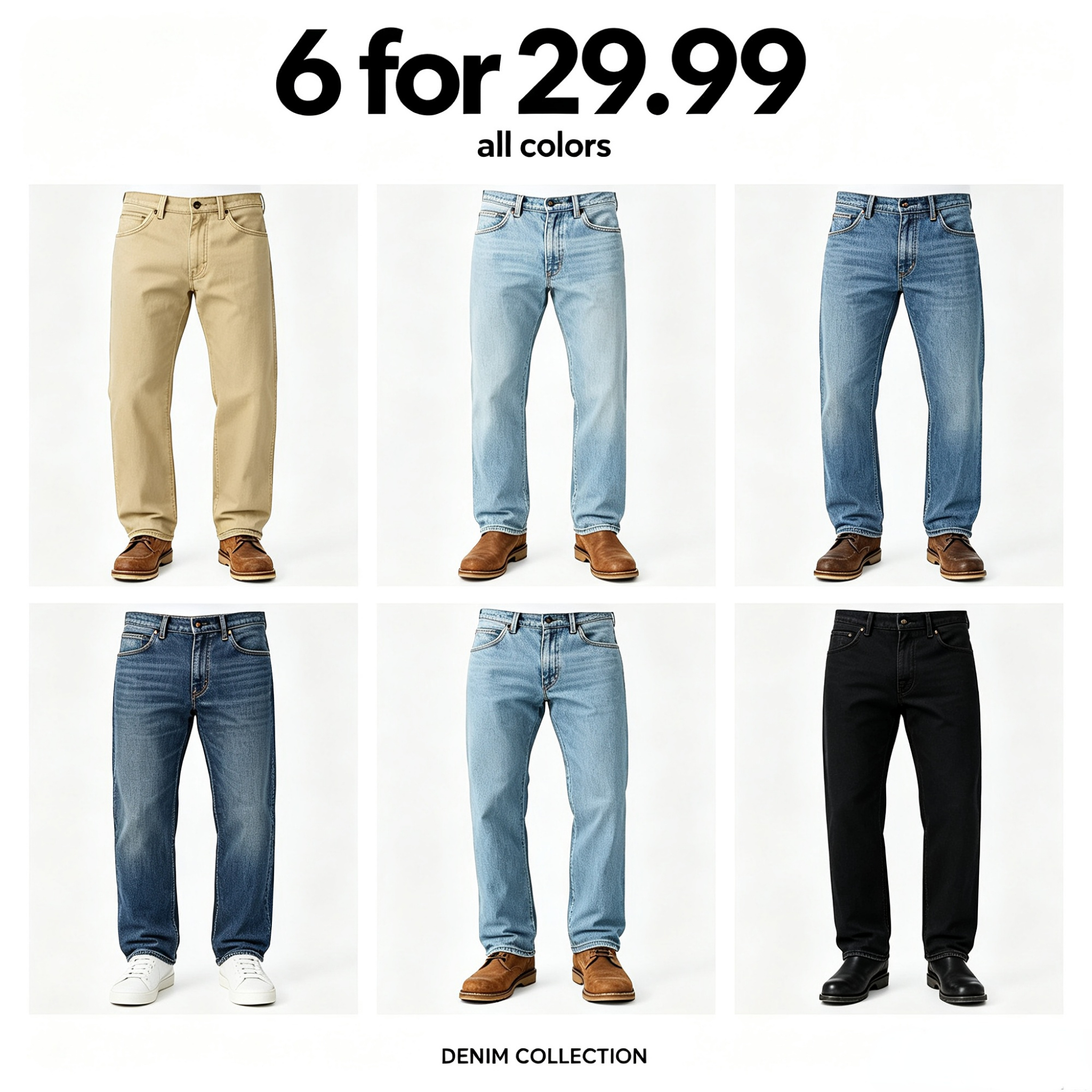 Men's Western Straight Jeans