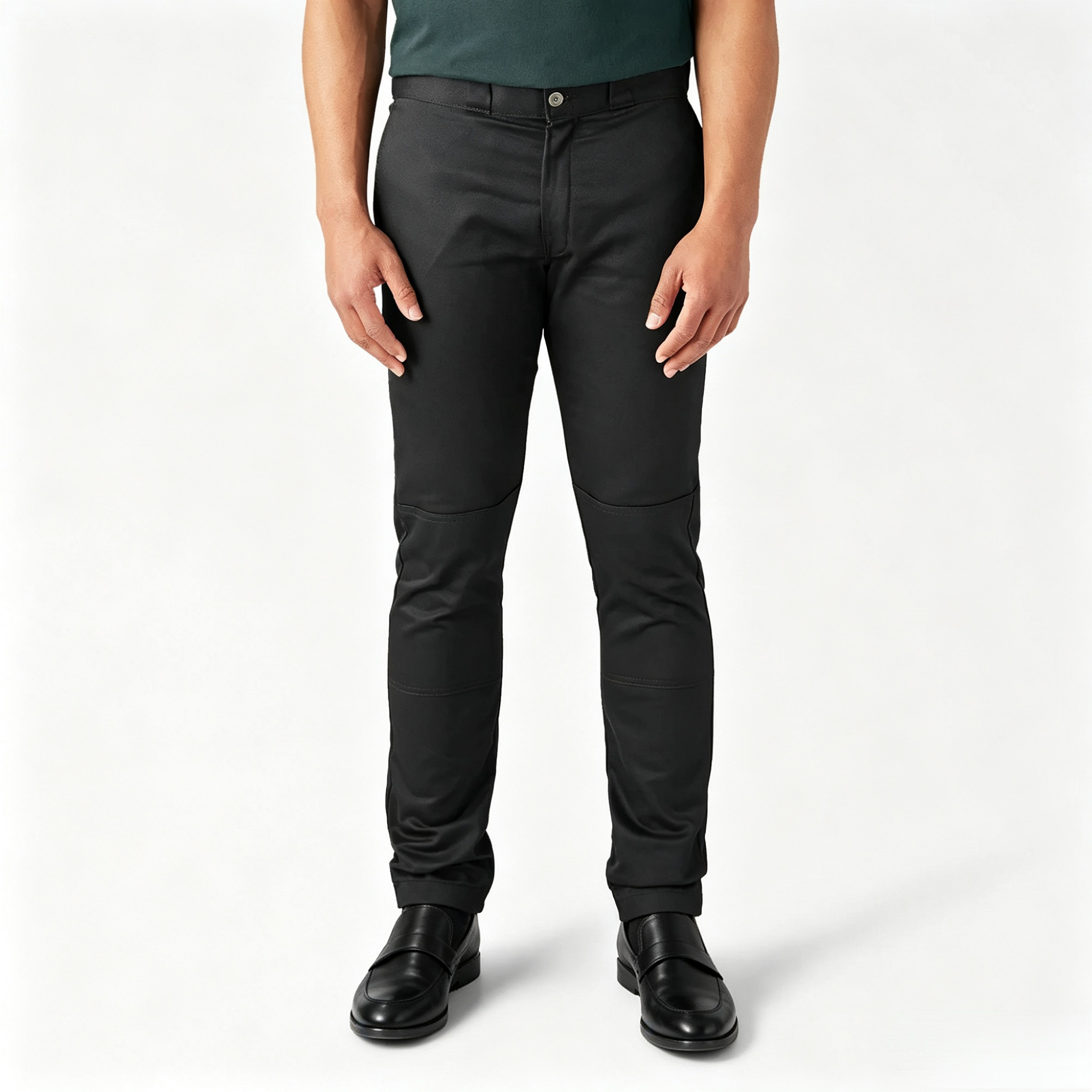 Skinny Fit Double Knee Work Pants