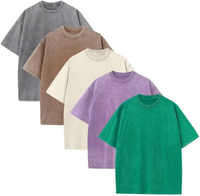 Oversized Unisex Vintage Heavyweight Cotton T-Shirts