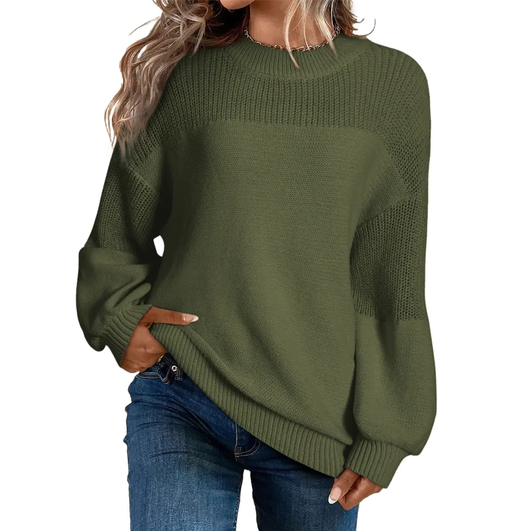 Dokotoo Women's Casual Long Sleeve Knit Sweater